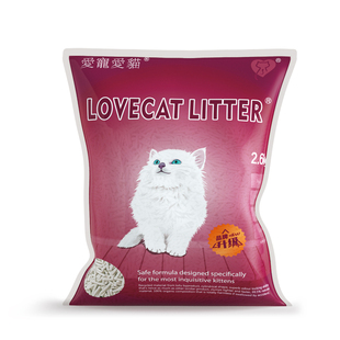 lovecat爱宠爱猫原味绿茶豆腐猫砂吸水结团除臭低尘猫沙2.6kg*6包