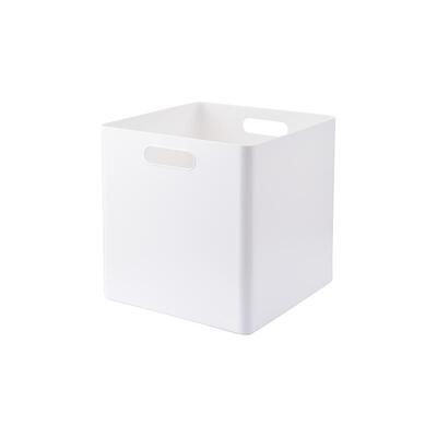 日式多功能直角正方形收纳盒带盖书架整理橱柜玩具零食衣物收纳筐