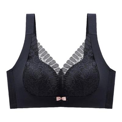 广州汕头内衣女小胸聚拢收副乳防下垂文胸无钢圈性感上托厚款胸罩