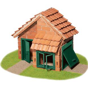 德国teifoc小小泥瓦匠儿童盖房子砌墙玩具建筑模型手工diy建筑师