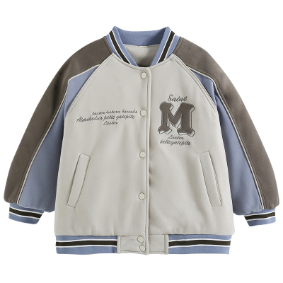 女童棉服冬季加厚保暖棒球服外套