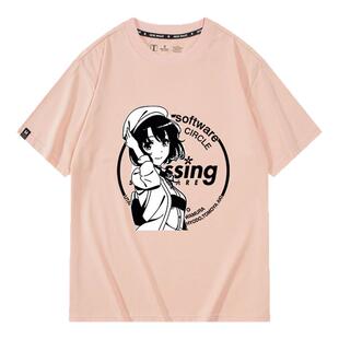 路人女主的养成方法动漫加藤惠周边夏季纯棉短袖T恤男女宽松衣服