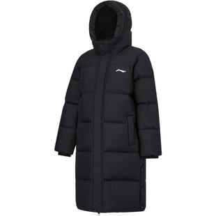 李宁童装长款羽绒服2025年新款冬季男童中大童加厚外套连帽长羽绒