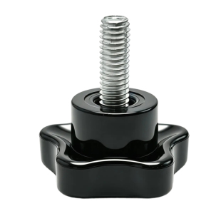 五星梅花手柄螺丝5M6M8M10塑料手拧螺栓星形把手旋钮机械紧固调节