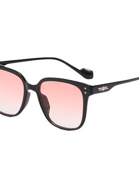 男女大框显脸小腮红粉色太阳眼镜