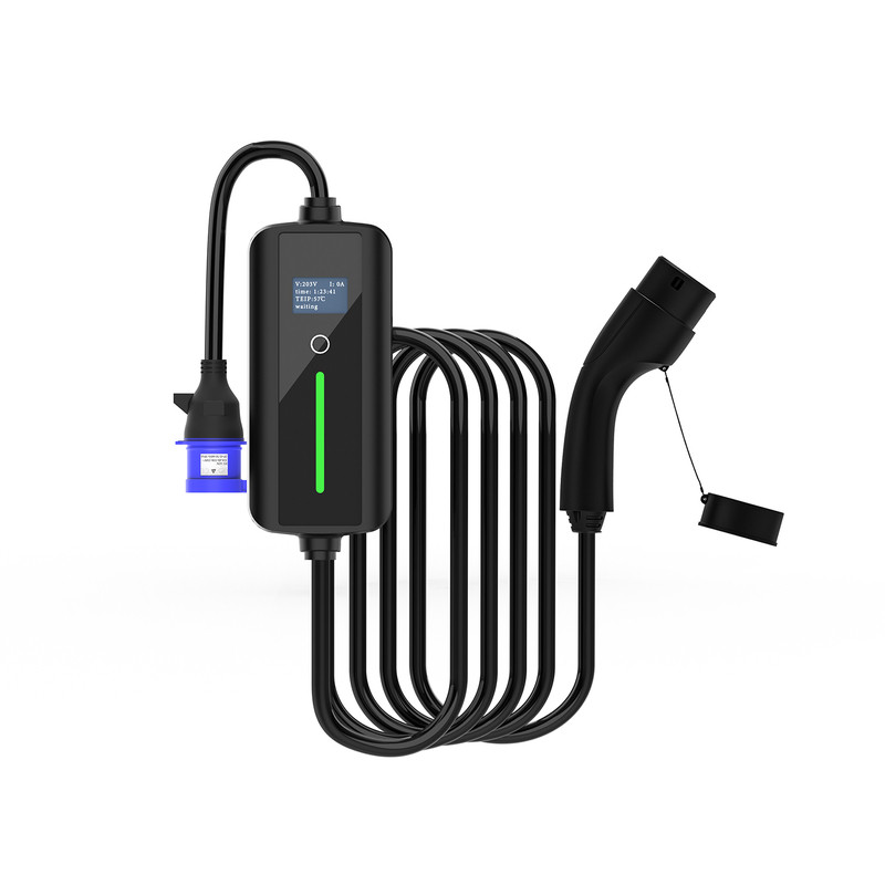 Type2欧标便携随车充WiFi蓝牙