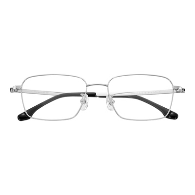 商务大脸全框近视眼镜男钛架