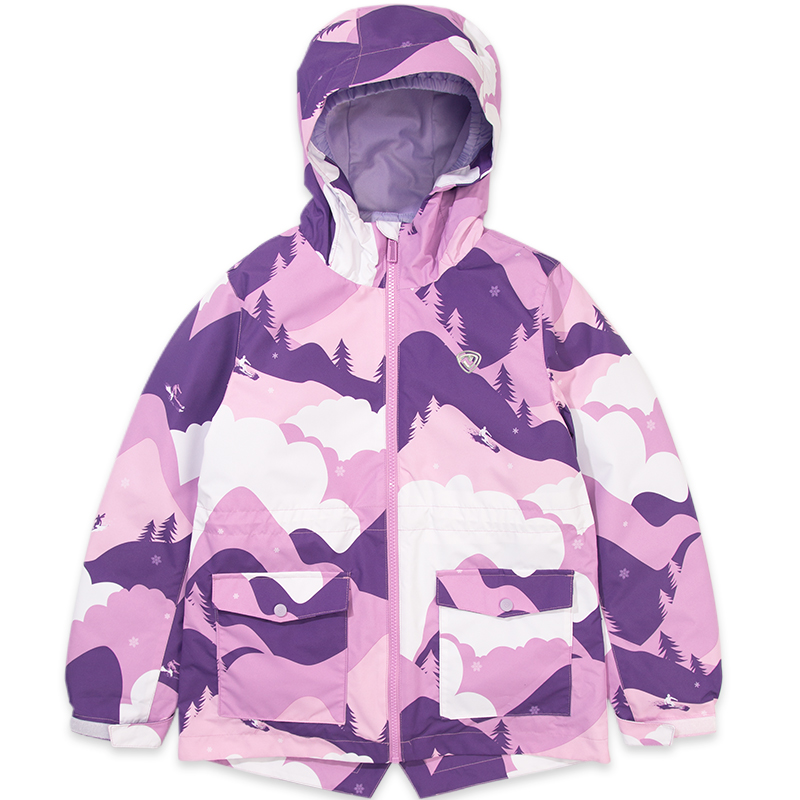 诺诗兰女童装羽绒冲锋风衣2021秋冬新款滑雪服可拆卸内胆防风保暖