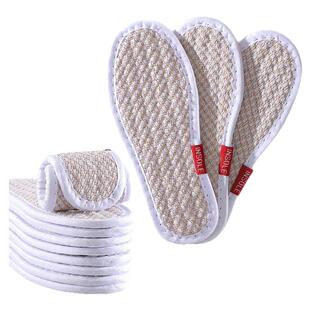 儿童艾草纯棉布鞋垫男女童宝宝小孩吸汗防臭透气舒适手工亚麻秋冬