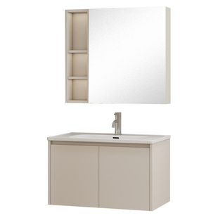 全友全屋定制浴室柜厕所洗漱台卫生间陶瓷一体盆洗手间镜柜组合柜