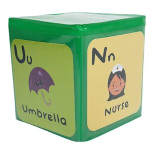 dice pocket可插卡片骰子幼儿英语教具cube互动课堂游戏玩具色子