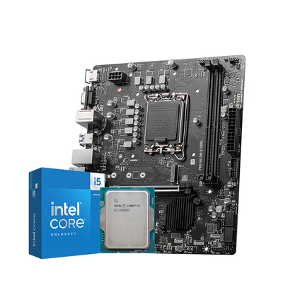 INTEL 12100 14400盒装 微星 H610M娱乐办公核显 主板CPU套装