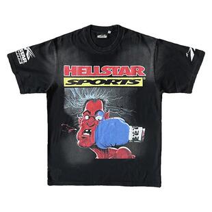 Hellstar Studios Knock Out Tee 欧美风潮流印花 纯棉短袖T恤