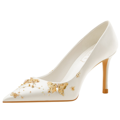 roseCastle原创法式婚鞋