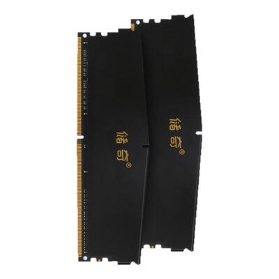 储奇黑金 DDR4 16GB 3200MHz Intel专用通用马甲台式机电脑内存条