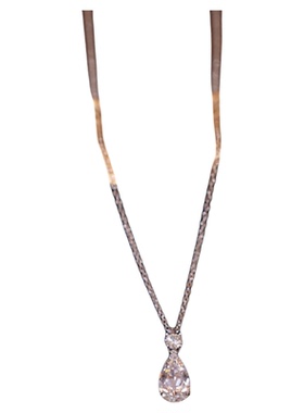 SSW分截水滴项链S925银时尚锁骨