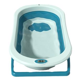 婴儿洗澡盆可折叠泡澡桶浴盆可坐躺小孩家用幼儿新生儿童洗澡神器