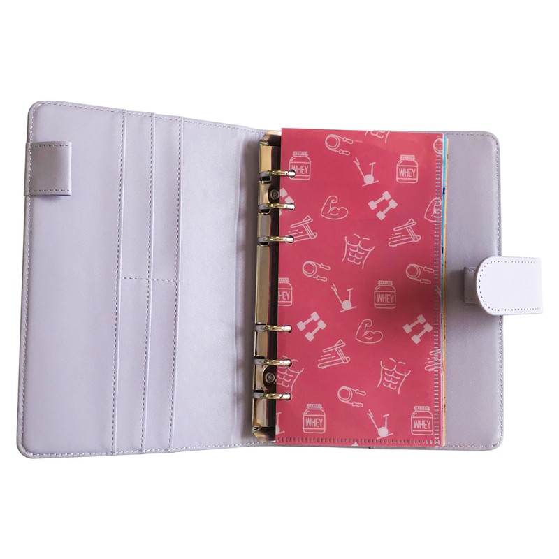 跨境新款信纸现金信封批发活页本预算磁套装皮质扣现货pu开口信封