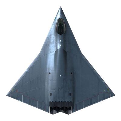 新时模型六代战机验证型拼装飞机