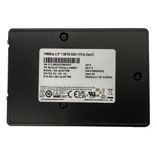 全新三星PM983a 7.68T U2固态硬盘企业级SSD服务器级PCIE3.0 NVME