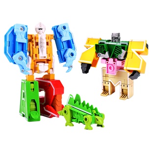 新乐新字母变形玩具正版26个abcd恐龙机器人数字宝宝炫酷合体套装
