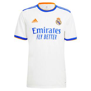 皇贝正品Adidas阿迪达斯2122赛季皇马主场球迷版圆领球衣男GQ1359