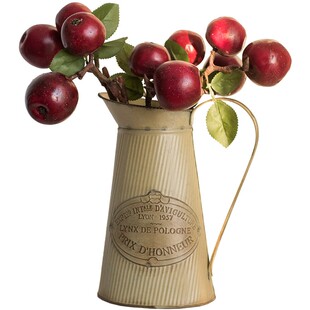 仿真花红苹果枝假花干花客厅餐桌花拍照道具室内造景装饰插花摆件