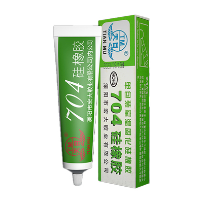 天目704/3/5/6硅橡胶有机硅密封胶耐高温电路线路板防水胶RTV电子密封胶电子电器定位防松防震密封绝缘白色