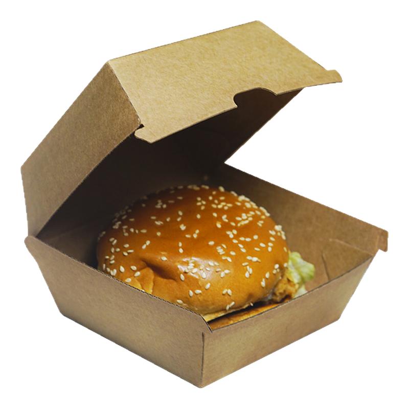 网红热销大件瓦楞汉堡热狗包装盒炸鸡外卖打包食品级餐盒免折特硬