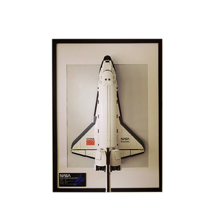 兼容乐NASA发现号上墙展示相框航天飞机美国宇航局积木模型挂画