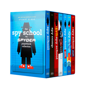 英文原版间谍学校全套1-7-12册The Spy School vs. SPYDER Paperback Collection 儿童特工主题英语章节桥梁书青少年课外阅读读物