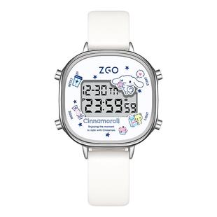 三丽鸥联名玉桂狗手表女款 初高中小学生女生儿童女孩运动电子表