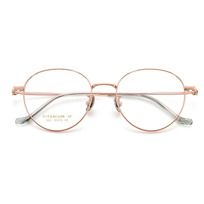 菲尔渡边时尚椭圆超轻舒适钛架