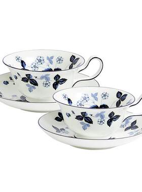 WEDGWOOD野草莓墨蓝茶具套装