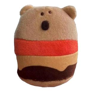 棒球钥匙扣橄榄球挂件汉堡柿子熊毛绒公仔可爱小熊包包挂饰GJ273