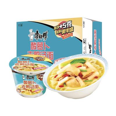 康师傅酸萝卜老鸭汤面桶装