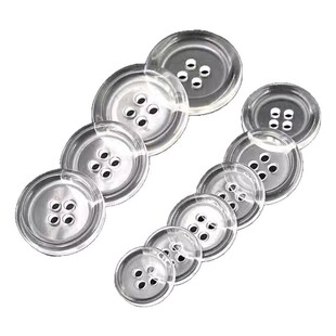 护士扣白大褂扣纽扣四眼白色透明细边衬衫扣垫扣医院扣工装扣内扣