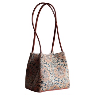 细包带水桶包钥钥手工宋锦包包diy材料包新中式包自制