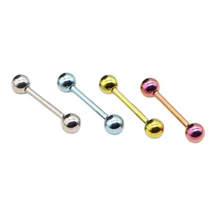 F136医用钛合金螺纹舌钉乳钉防发炎钛圆球耳骨耳蜗钉舌钉小众穿刺