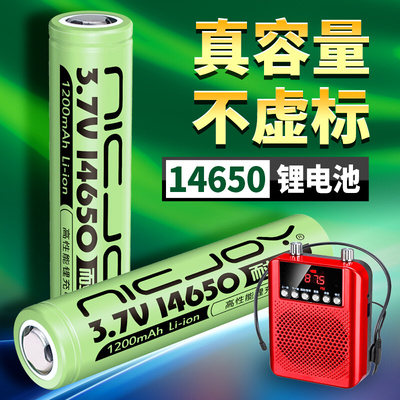 3.7v 14650可充电锂电池麦克风话筒对讲机扩音器尖头平头电动牙刷