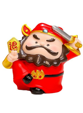 工位钟馗摆件职场桌面装饰