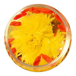 菊花枸杞茶金丝皇菊组合茶野生一朵一杯黄菊花免洗大颗粒新货正品