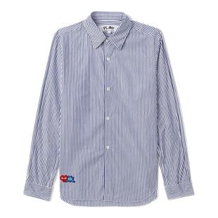 IT CDG PLAY COMME des GARÇONS川久保玲女装时尚活力竖条纹衬衫