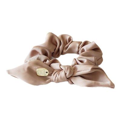 川野法式缎面蝴蝶结小肠发圈