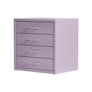 铁艺桌面收纳盒抽屉式铁皮柜办公桌文件文具多层置物架桌上储物柜