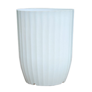 竖纹大花盆轻奢高级感家用室内高筒简约透气花卉天堂鸟盆栽仿陶瓷