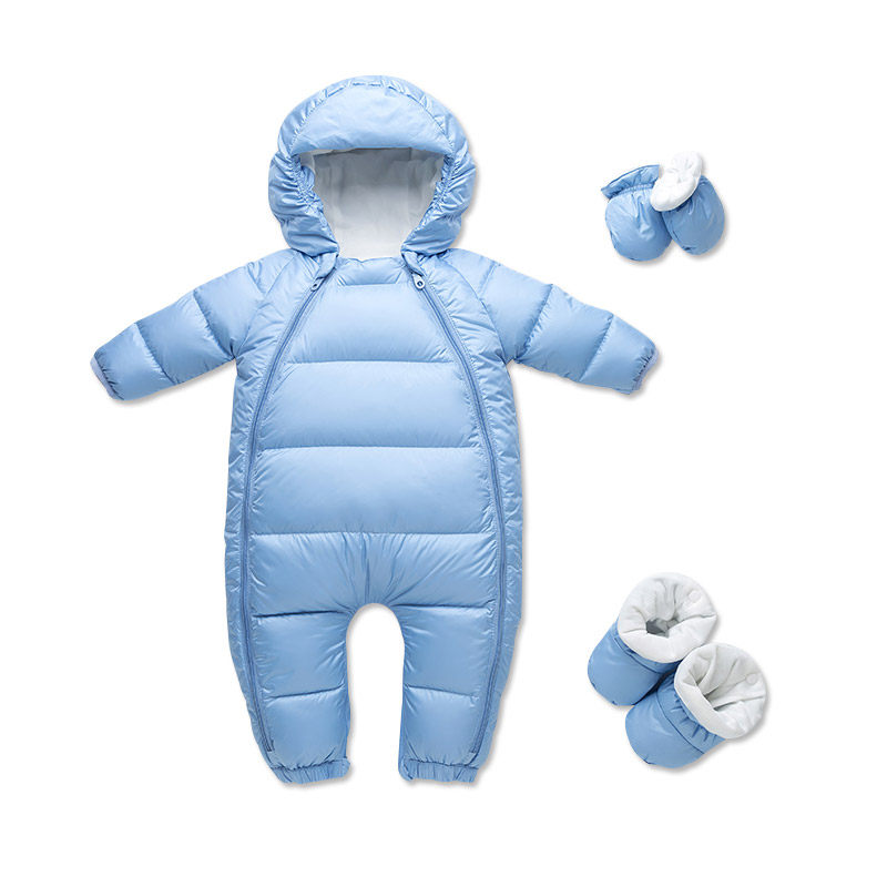 朋友树婴儿羽绒服冬季连体衣男女宝宝羽绒外出服新生儿抱衣连身服
