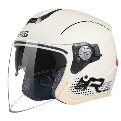 飒克摩托车头盔一键开关双镜