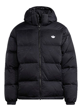 Adidas/阿迪达斯正品三叶草男子保暖运动连帽羽绒服HL9218