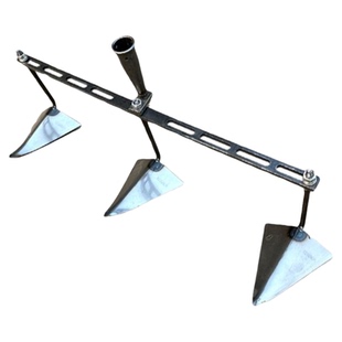 可调节开沟锄头三角锄头种花生开沟神器施肥农用开沟器双头挖沟机